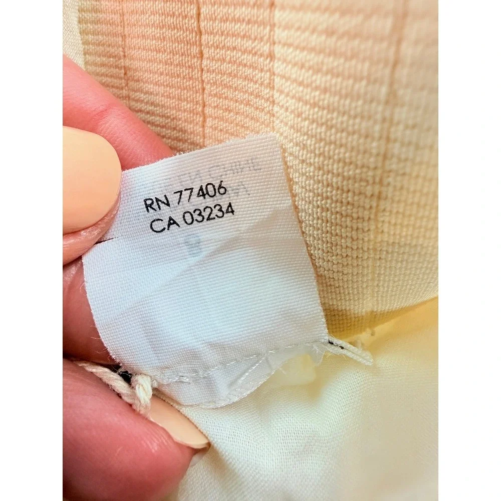Club Monaco Mini Skirt Womens 8 Cream Floral‎ Cotton Metallic Zip Back